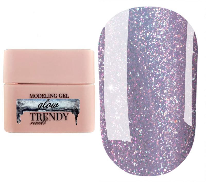 Trendy Nails Гель для ногтей Modeling Gel GLOW, 15 мл