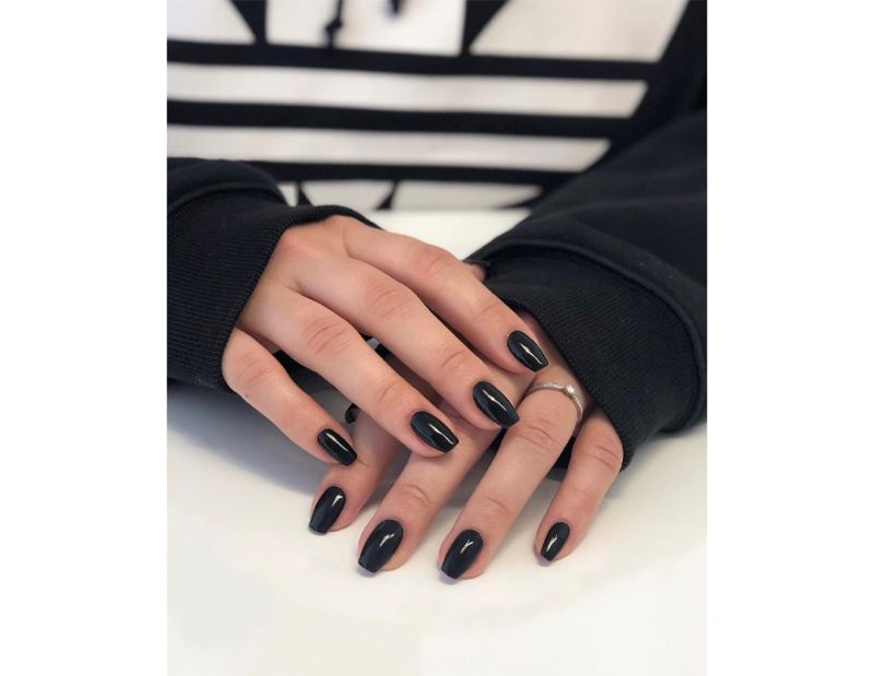 CND Гель-лак для нігтів Shellac Black Pool (чорний класичний), 7,3 мл
