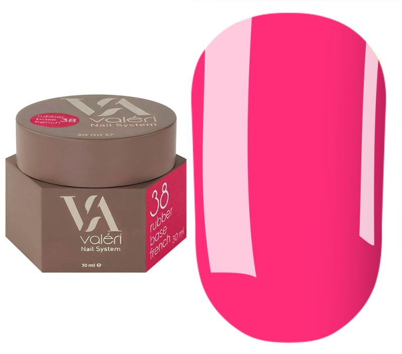Valeri База для нігтів Rubber Base French №38, 30 мл