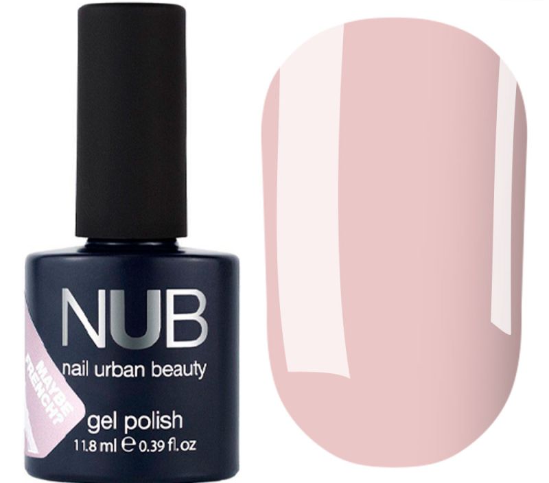 NUB Collection Maybe French Smoky Rose Gel Polish (beige-pink, translucent), 11.8 ml.