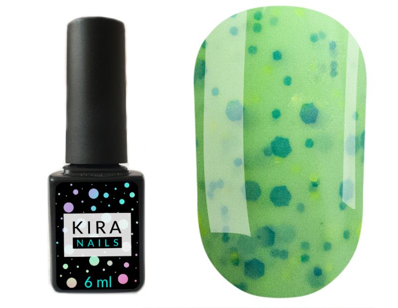Kira Nails Yoghurt Boom! No. 006 (apple caramel with neon sparkles, yoghurt), 6 ml
