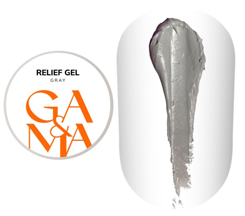 GA&MA Гель-рельеф Relief Gel Gray, 5 г