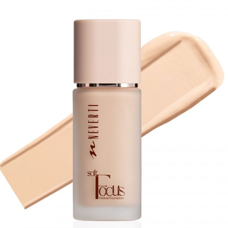 NEVERTI Тональная основа Soft Focus №001 Pinky Nude, 32 мл