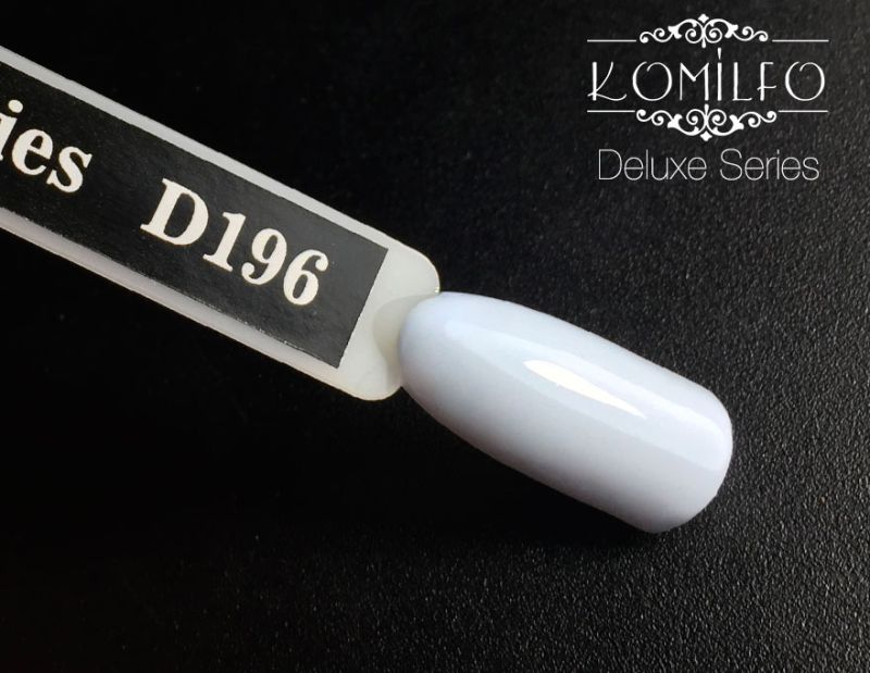 Gel varnish Komilfo Deluxe Series D196 (pastel, light cornflower blue, enamel), 8 ml.