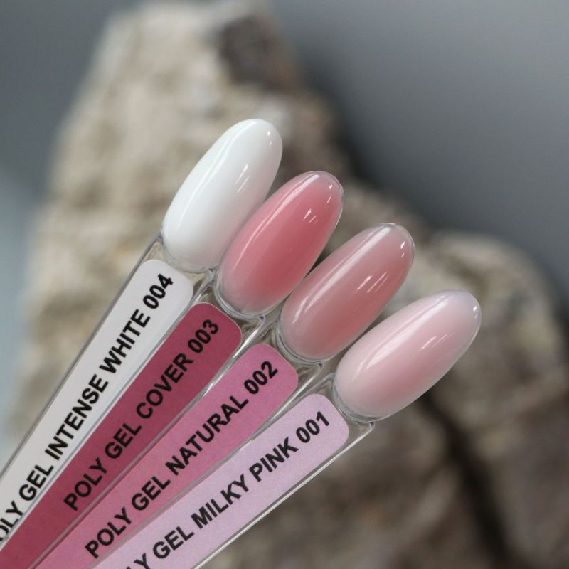 Komilfo PolyGel 004 Intense White (bright white, very dense, for a smile), 15 ml