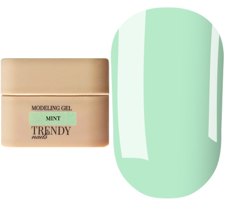 Trendy Nails Гель для ногтей Modeling Gel Summer Italy Mint, 30 мл