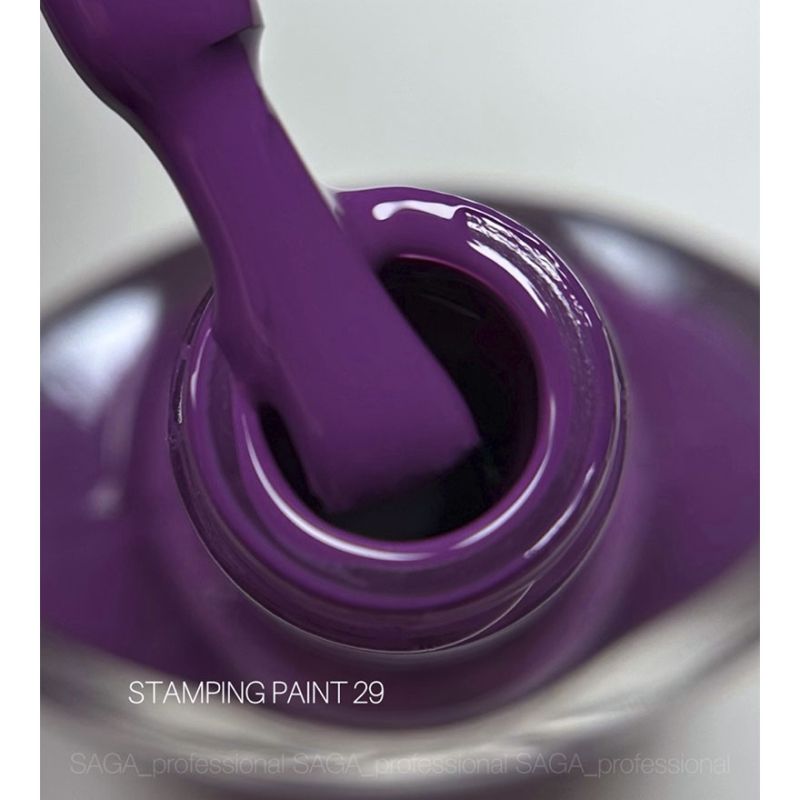 SAGA professional farba varnish for stamping 29 plums, 8 ml