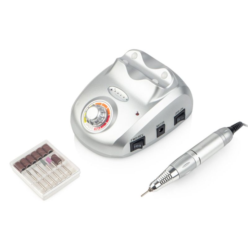 BUCOS Машинка для манікюру ZS-603 Pro Silver Steel (45W/35000 об.), (гарантія 3 місяці)