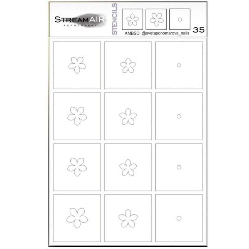 StreamAIR Airbrush stencil No. 35
