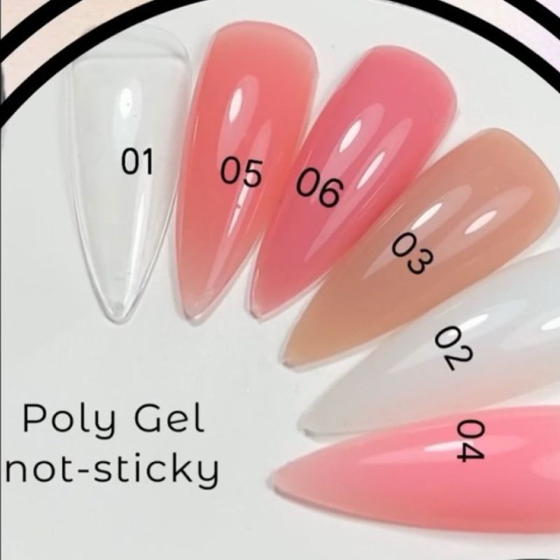 OXXI Гель для ногтей POLY GEL NOT STICKY №01, 30 мл