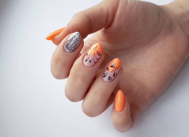 Гель-лак Kira Nails №019 (морквяний, неоновий), 6 мл