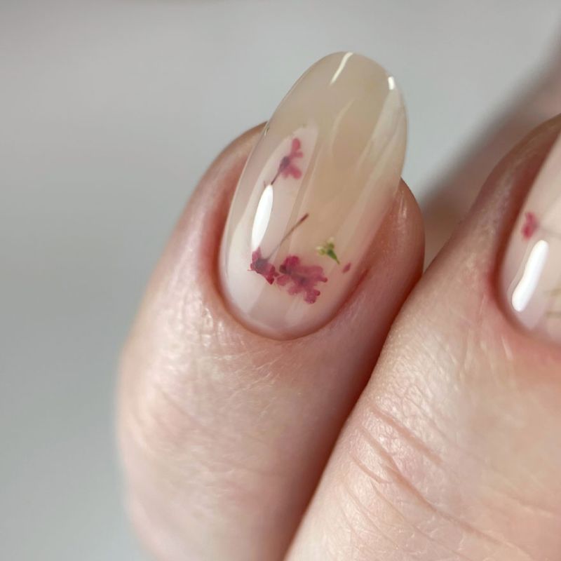 SAGA гель для ногтей цветочный professional Liquid Floral gel 05, 15 мл