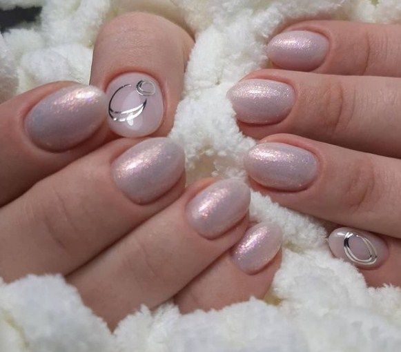 Гель-лак NUB 144 Brighte St Pearl (голографічний з шимером), 8 мл