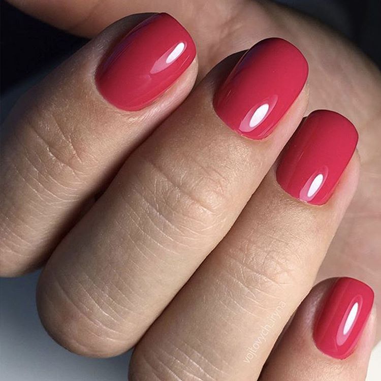 Kira Nails gel varnish No. 042 (raspberry, enamel), 6 ml