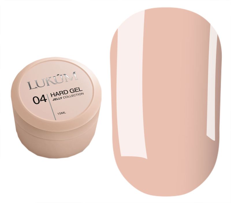 Lukum Гель для ногтей Hard Jelly Gel 04, 15 мл