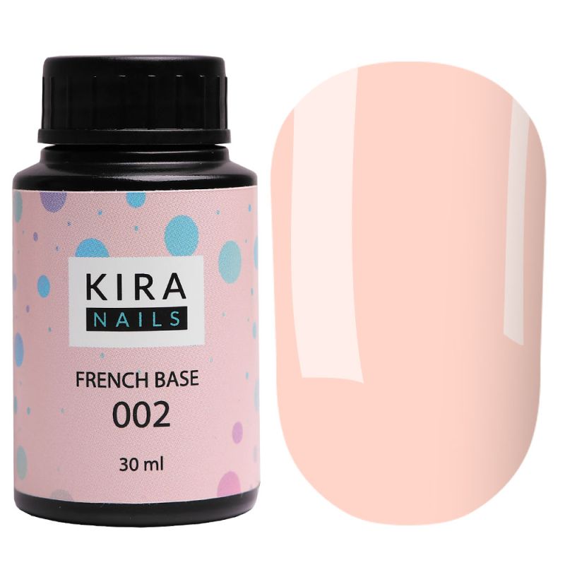 Kira Nails French Base 002 (delicate peach), 30 ml