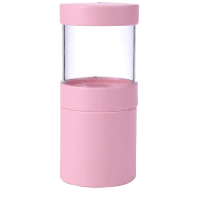 Brush storage tube pink (translucent), length 15 cm