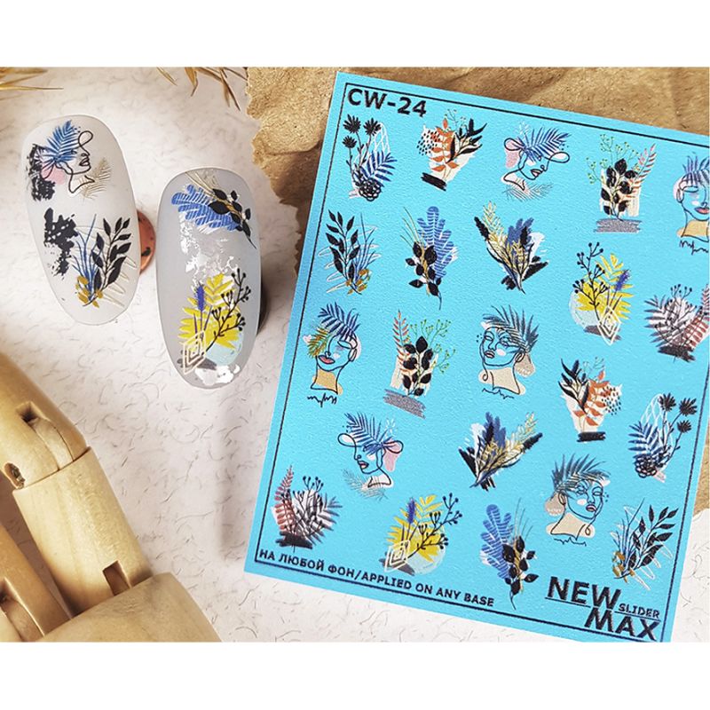 NewMax Slider design CW-24 (faces with leaves)
