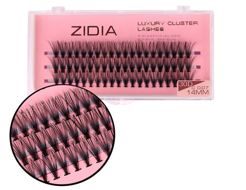 ZIDIA Cluster lashes Ресницы-пучки 30D C 0,07 (3 ленты, размер 14 мм)