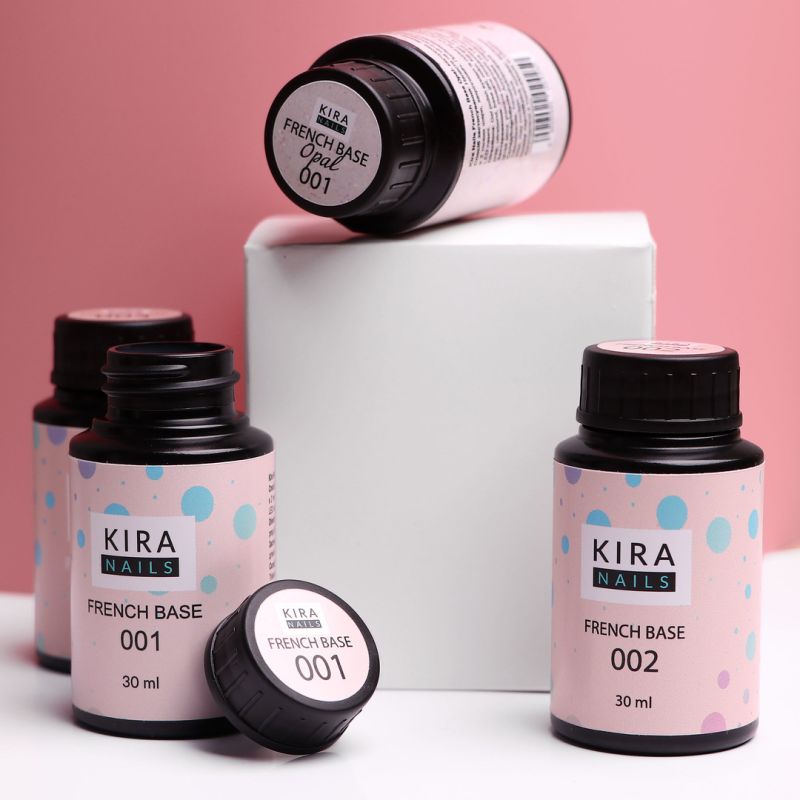 Kira Nails French Base 002 (ніжний персиковий), 30 мл