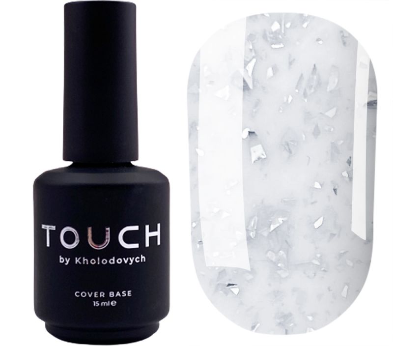Touch Base potal 1 (молочный с серебристыми хлопьями), 15 мл