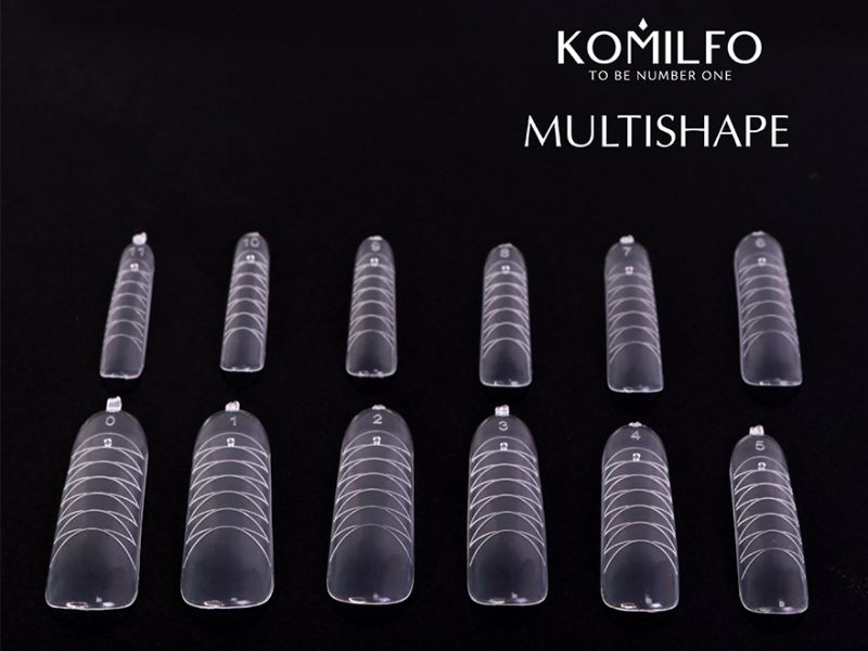 Komilfo Top Nail Forms, Multishape - Top Nail Forms, Universal, 120 Pieces