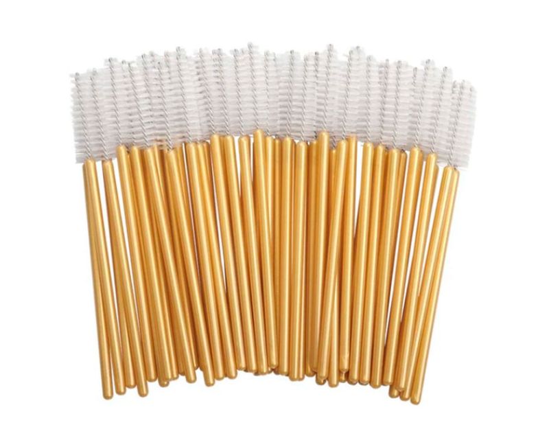 nylon - 50 pcs - transparent on a gold base